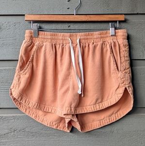 Billabong Road Trippin Elastic Waist Shorts Size Large Bronze Baked Clay Color